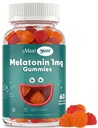 Maxi Salute 1mg Melatonin Gummies – Bambini Melatonin Chewables con Ciliegia Naturale & Arancione Flavor – Adulto e Baby Sleep Aiuto supplemento per sostenere notti riposanti (60 Conte)