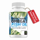 Omega 3 Fish Oil 2000mg HIGH Potency 800mg EPA DHA 600mg BURPLESS Supplemento Non OGM Omega 3 Fatty Acid Integratori HIGH DOSE Fish Oil per cani Gatti Umani Made in USA
