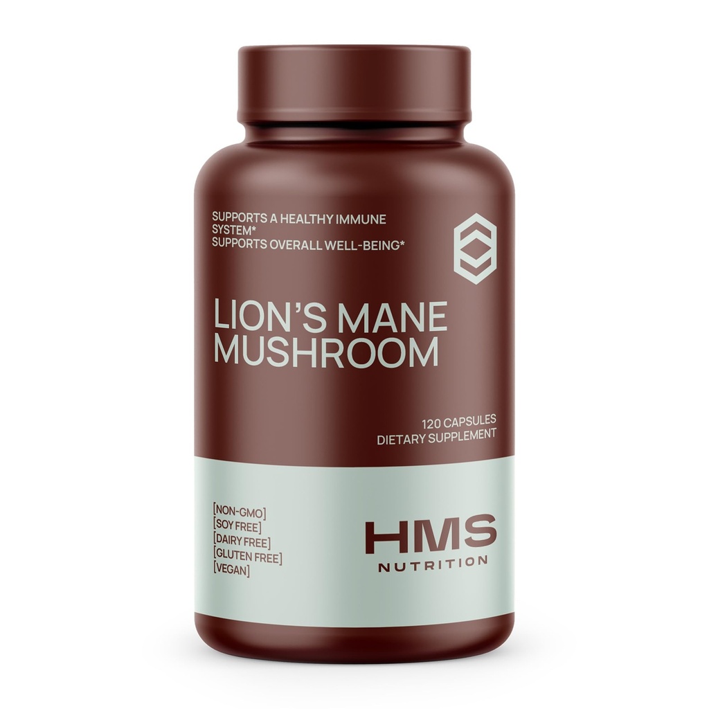 Leoni Mane Supplemento capsule, Lions Mane Mushroom per il supporto immunitario, Memoria & Focus Supplement, 1000mg per Serving, Non-GMO Vegan, 120 capsule, 2 mesi di alimentazione