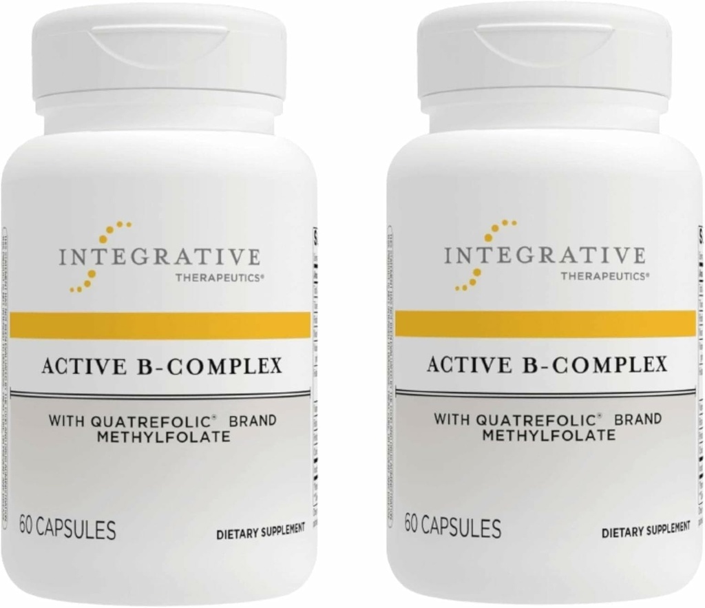 Integrative Therapeutics Active B-Complex -Cellular Energy & Heart Health Support with Vitamins B2, B6 & B12* - Supporta sistemi nervosi e immuni - Dairy-Free & Gluten-Free - 120 Capsule