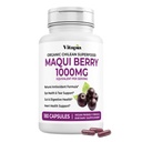 Vitapia Maqui Berry 1000mg - Maqui Berry Powder Supplement - Vegan Friendly, Non OGM e senza glutine - 180 capsule vegetali
