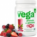 Vega Proteine e Greens Protein Powder, Berry - 20g vegetali Protein Plus Veggies, Vegan, Non OGM, Pea Protein per le donne e gli uomini, 1,2 lbs (Packaging May Vary)