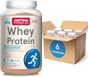 Jarrow Formulas Whey Protein Con 18g di Protein, 3.8g di BCAAs,& Glutamina, Supplemento dietetico per la funzione del muscolo & supporto di recupero, 32oz polvere aromatizzata al cioccolato, Approx.