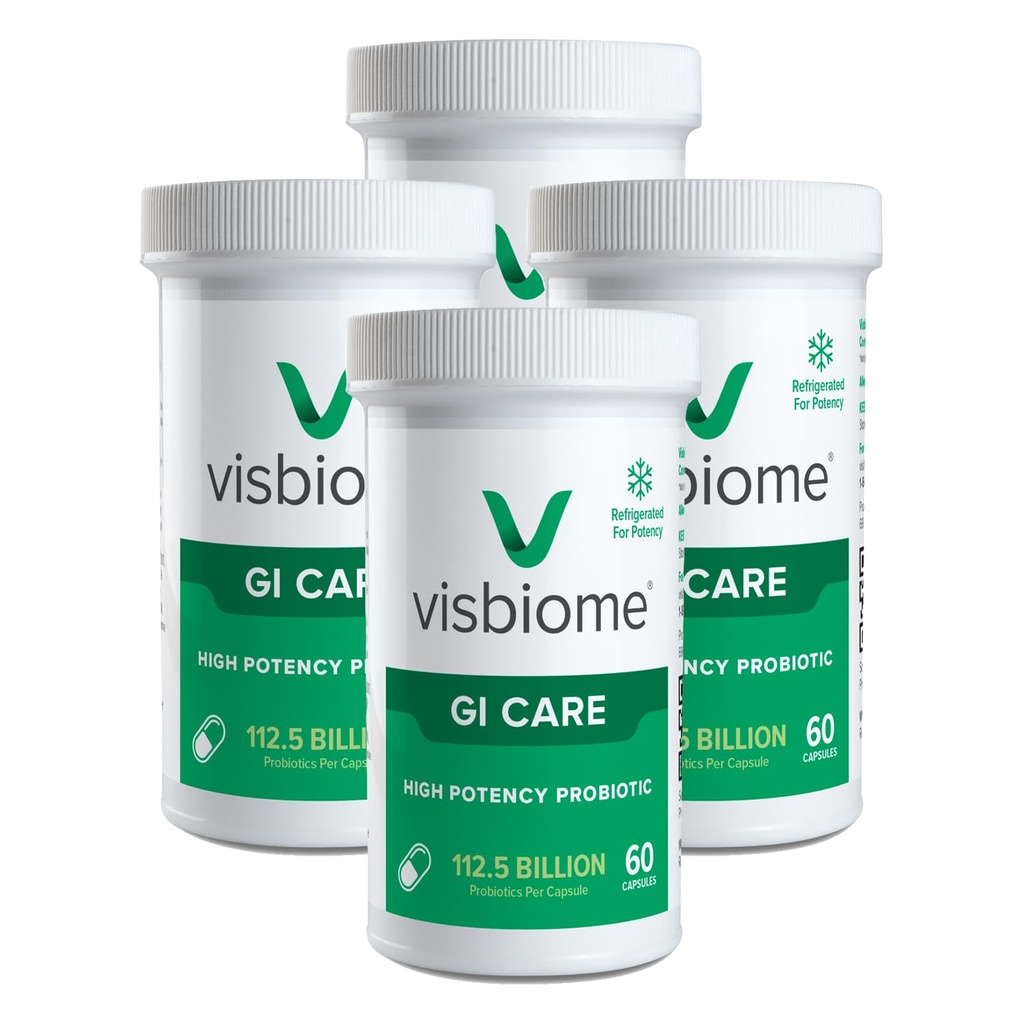 Visbiome® GI Care - High Potency Probiotic - 112,5 Billion CFU Live Probiotics, Original De Simone Formulation, Made in USA, 240 Capsule.