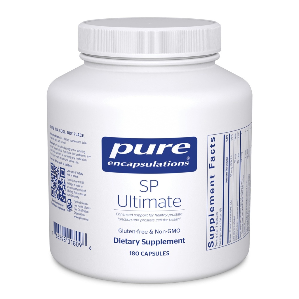 Pure Encapsulations SP Ultimate | Migliora il supporto per la funzione sana della prostata e la salute cellulare della prostata* | 180 capsule