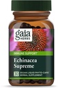 Gaia Herbs Echinacea Supreme - Integratore di Supporto Immune - Echinacea Purpurea & Angustifolia Blend to Support Immune System - 30 Vegan Liquid Phyto-Capsules (15-Day Supply)