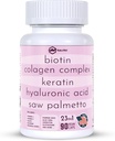 Collagen 1000mg Rhodiola Rosea 2500mg Biotina 10.000mcg, Acido Ialuronico, Bloccante DHT, Vitamina C & E, Acido Folico, Aloe Vera, Quercetin, Tè Verde, Keratin, MSM - 90 Conte (90 Conte (Pack of 1))