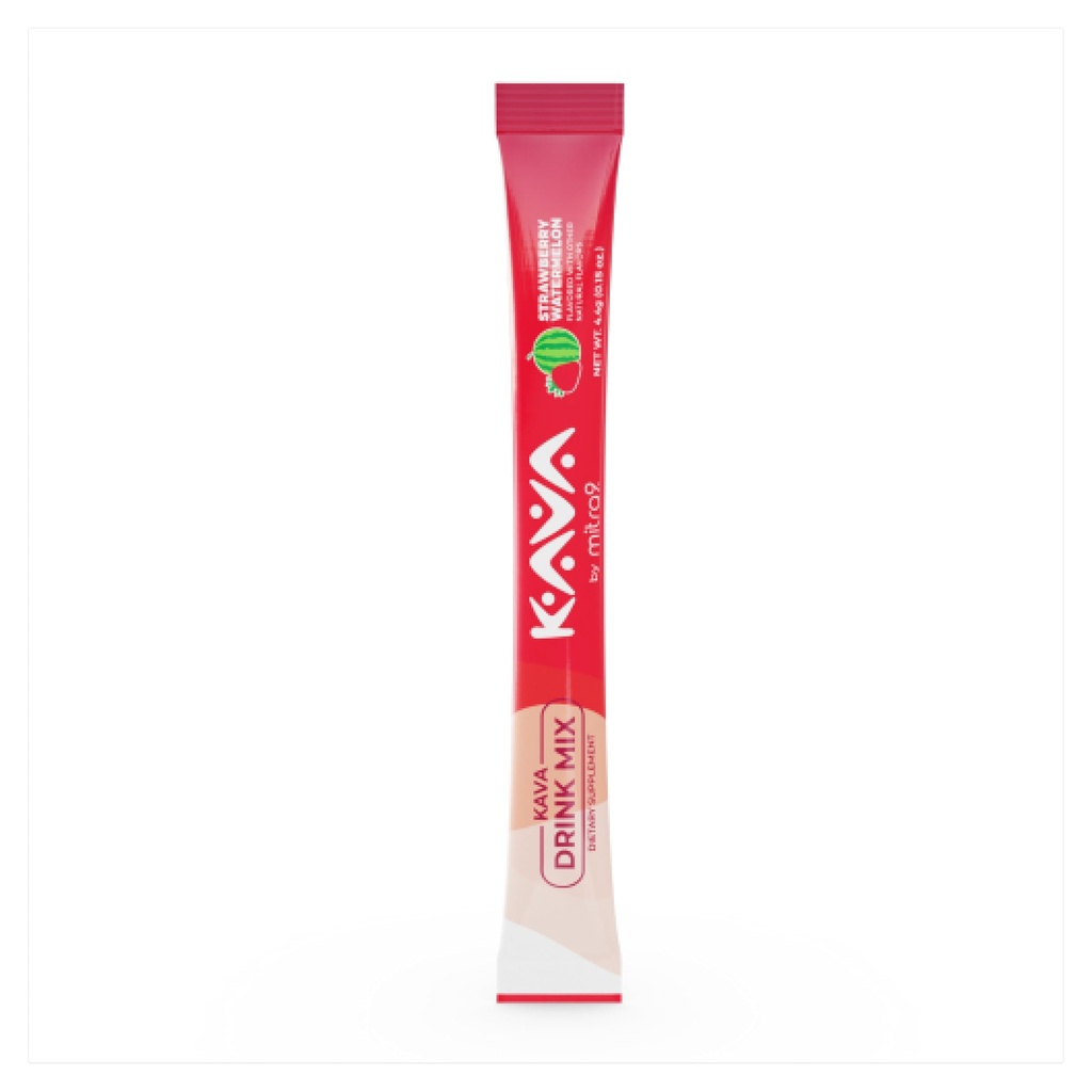 Mitra9 Kava Polvere RelaxPak - Fragola Watermelon Kava Estratto di polvere Packets | Mood Enhancer | Plant Based | Promuove la calma naturale & Clarity | Easy Open Single-Serving Stick (5)