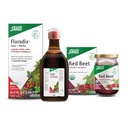 Floradix Iron & Herbs (16.9 oz) & Salus Red Beet Crystals (7 oz) - Supplemento di ferro per il supporto energetico sano* & Organic Beet Root Drink Mix