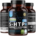 N1N Premium 5-HTP 200mg Plus Calcium, Fatto da Griffonia Seed Extract, Non OGM e Gluten Free, 120 Caps