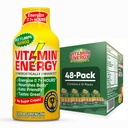 Vitamina Energy B12 11.000% Extra Strength Energy Shot Mango 48 Pack, 260mg Natural Caffeine, B12 & B6, Nootropic Focus, Vitality, Zero Sugar, Gluten-Free, Vegan, Kosher, 1.93 fl oz