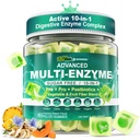Enzimi digestivi Gummies per le donne e gli uomini, Multi-enzimi con 90 miliardi di CFU Probiotici e Prebiotici & Postbiotici, Verdura & Frutta Fiber Blend, Super enzimi per la salute digestiva & Gut,Immune,60Cts