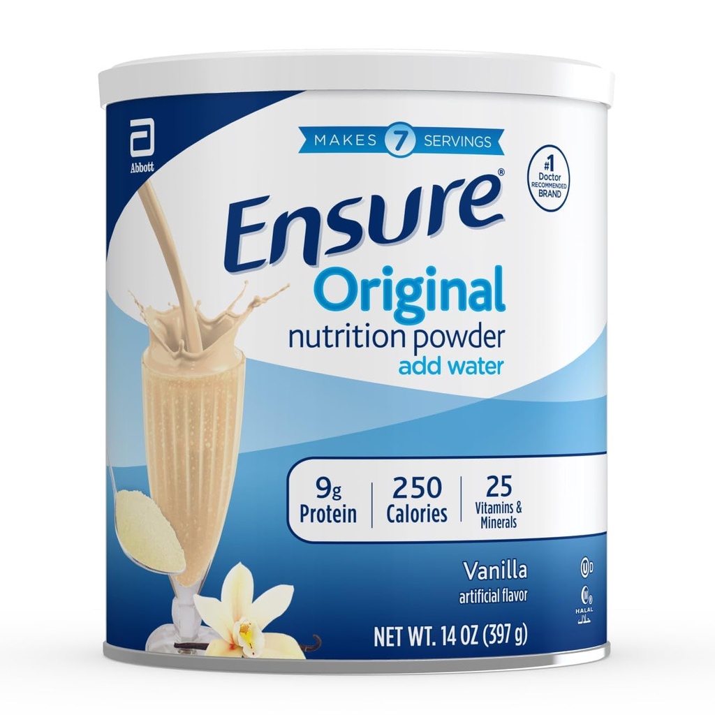 Assicurare la polvere di nutrizione originale con 9g di Protein Per Serving, Vanilla, 14 once