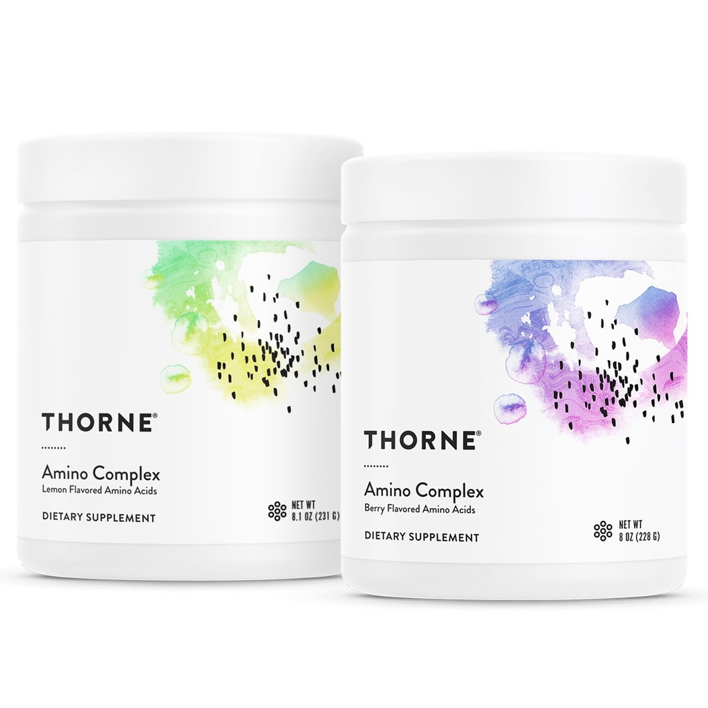 THORNE - Amino Complex Bundle - promuove la massa muscolare magra e la produzione di energia - Lemon & Berry Flavors