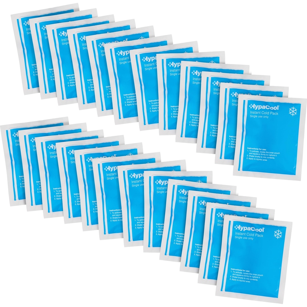 Safety First Aid HypaCool Pack of 24 Instant Cold Packs 12.5cm x 15cm