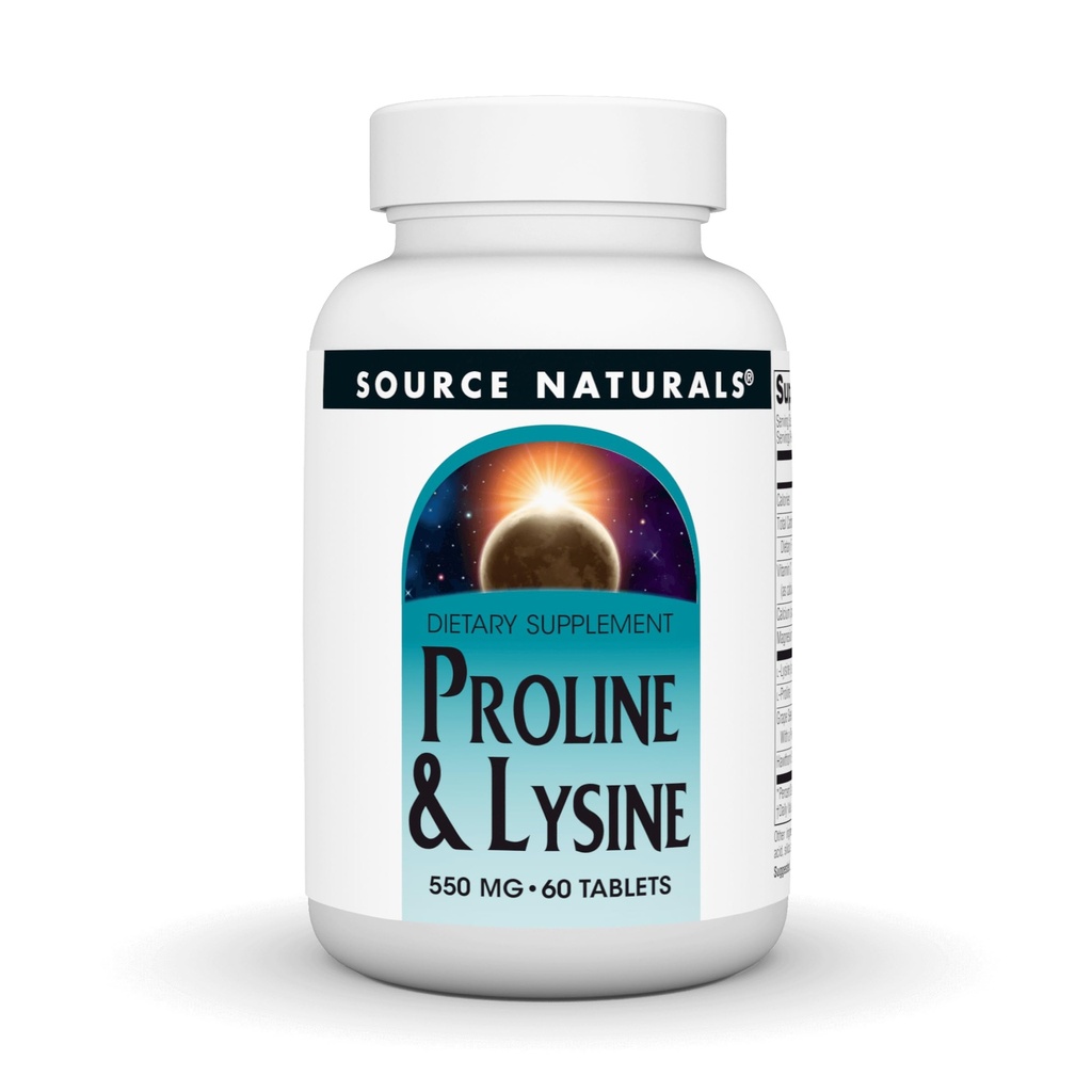 L-Proline & L-Lysine, 550 mg - 60 compresse