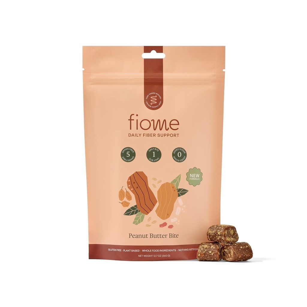 Supplemento fibra - 5g Bite di fibra quotidiana - Supporta regolarità, digestione e salute del fegato - Tutti gli ingredienti naturali, burro di arachidi Cacao Flavor, 30 Serve