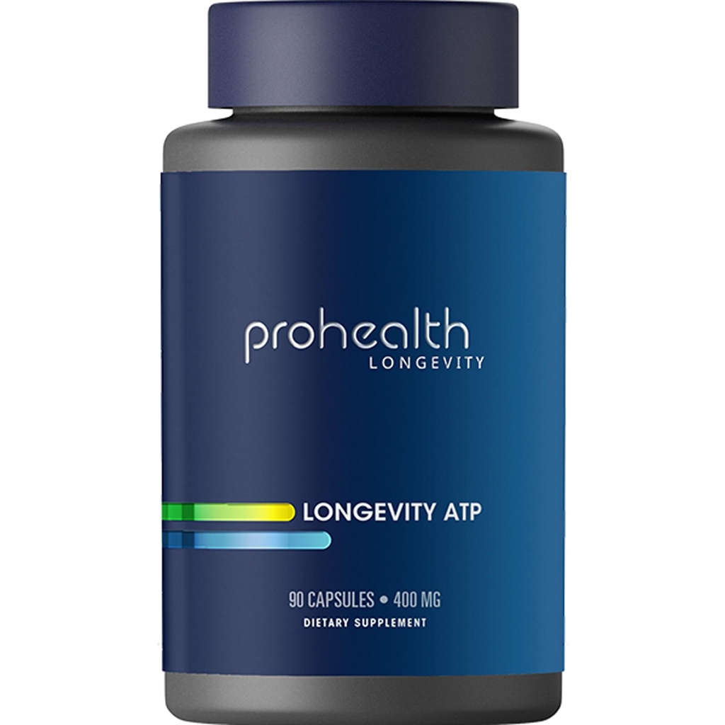 ProHealth Longevity ATP - 400 mg X 90 Serve, PeakATP ha brevettato Pure ATP per mantenere l'energia cellulare, la resistenza muscolare e la funzione cognitiva, supporta la salute del cuore e l'efficienza metabolica
