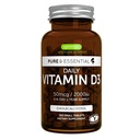 Igennus Daily Vitamin D3 2000iu, 50 mcg, Etichetta pulita, 365 Piccole Tablet, Alimentazione 1-Anno, Colecalciferol Vitamina D Supplemento