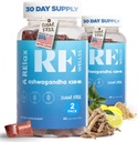 Ashwagandha & Vitamina D Gummies | Integratori Dietetici | KSM 66 Ashwagandha per Supporto Stress 300mg | L-teanina Lemon Balm | Natural Herbal Non-GMO Sugar Free Gluten & Gelatin Free | 2 Pack