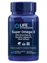 Estensione della vita Super Omega-3 EPA/DHA Fish Oil, sesamo Lignans & Olive Extract – Salute del cuore, Salute del cervello, Inflammation Health Support, Gluten-Free, Enteric-Coated, Non-GMO, 60 Softgels