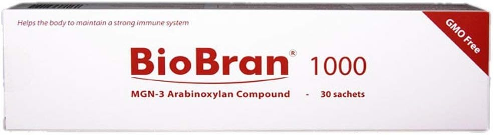 BioBran MGN-3 - Sistema Immune Estremamente Efficace Booster, da Breaking Down Rice Bran con Enzimi dal Mushroom Shitake (1000 mg, 30 Sachets) Made in Japan, Spedizione gratuita DHL Express Worldwide