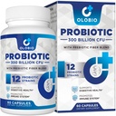 300 miliardi di CFU Probiotici, 12 Stin con 3 Prebiotici Organici, Probiotici per Donne e Uomini, Supplemento giornaliero per Digestivo, Immune, Gut & Bloating Health, Shelf Stable, Vegan, 60 Conti