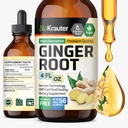 Estratto di radice di zenzero BIO KRAUTER - Integratori di zenzero naturali per il benessere generale - Alcol e Zucchero Libero - Gocce vegane 4 Fl.Oz.