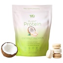 TRU integra la polvere proteica basata sulle piante, BCAA, EAA, 20g Vegan Brown Rice & Pea Protein, 100 Calorie, 27 Vitamine, Nessun aroma artificiale 25 Serve (Coconut Macaron)