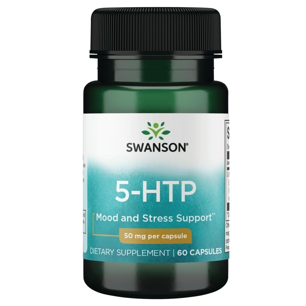 Swanson Premium Aminoacido 5-Htp - Forza Extra - 50 Milligrammi 60 capsule