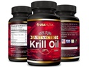 Olio di Krill Antartico Softgels 100% Pure con Omega-3 EPA DHA Astaxantina 1000mg al giorno (2 Softgels). Prodotto negli Stati Uniti