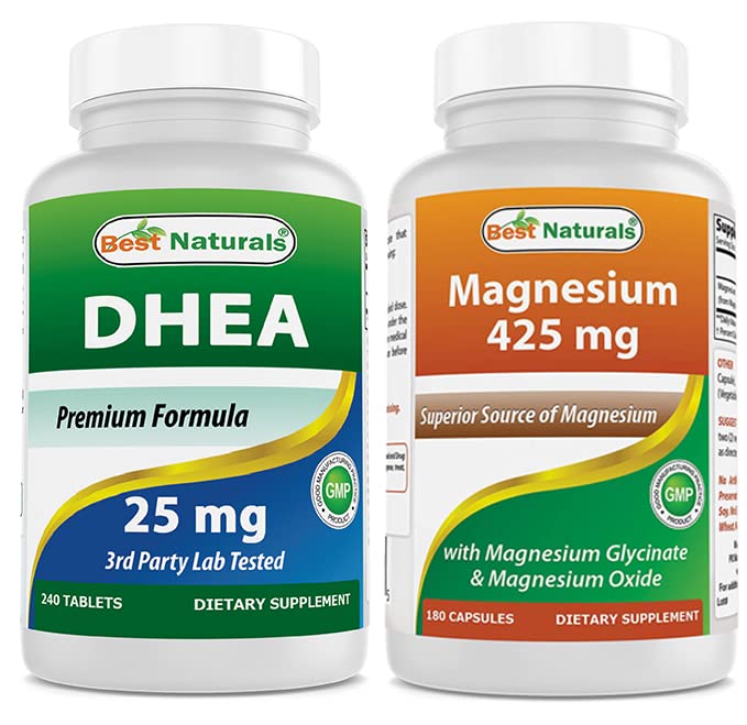 I migliori naturali DHEA 100 mg & Magnesio Glycinate 425 mg