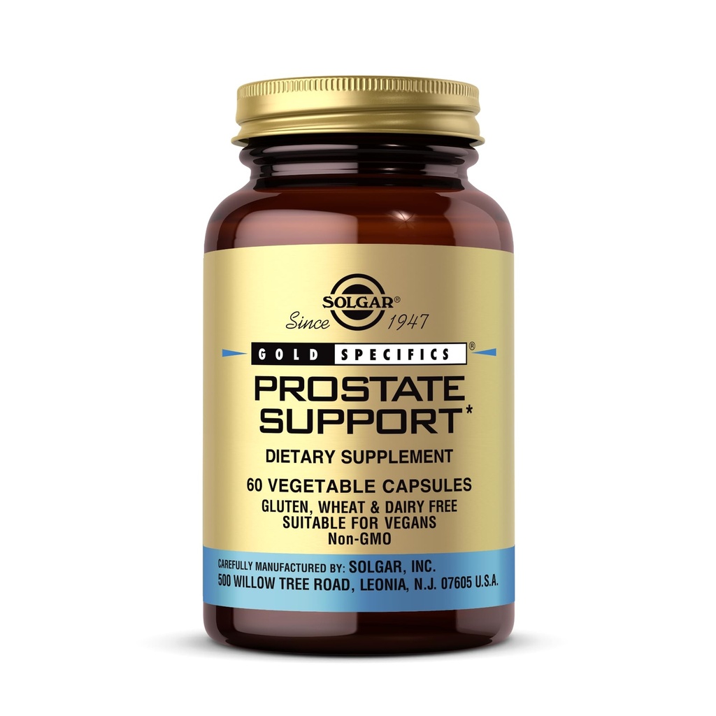 Solgar Prostate Support - 60 Capsule Vegetali - Non OGM, Vegan, Gluten Free & Dairy Free - 30 Serve