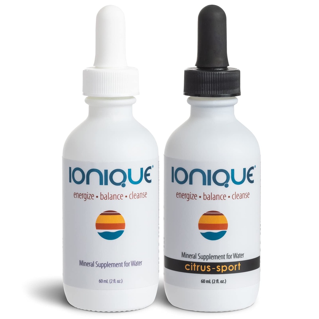 Supplemento minerale per l'acqua - Rendere l'acqua minerale ultra-premium - Magnesio, Trace Mineral & Electrolyte Hydration System, Mineralizzare filtrato e acqua RO, Due 2 bottiglie di gocce liquide