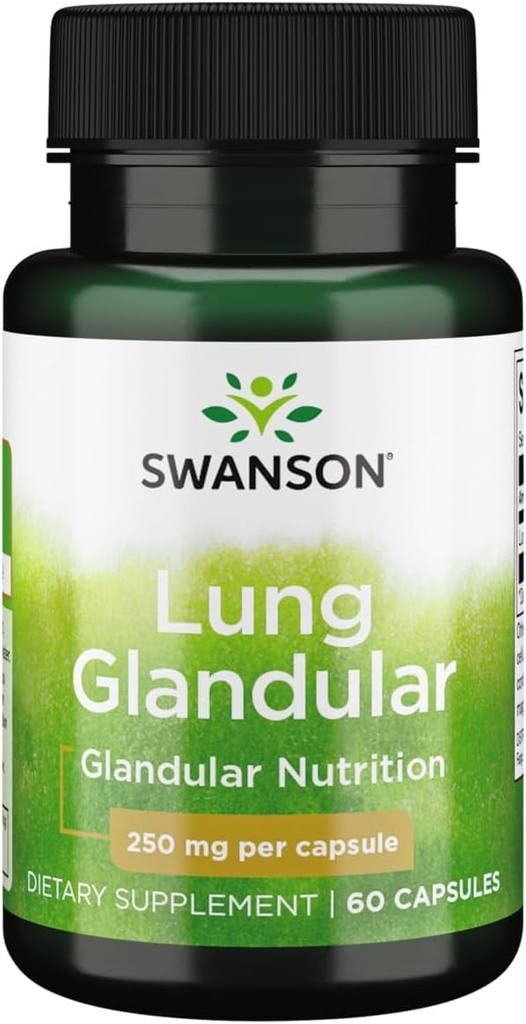 Swanson Raw Lung Glandular 250 Milligrams 60 capsule