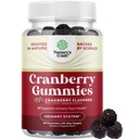 Gummie di mirtilli naturali per le donne e gli uomini - Extra Forza Deliziose Antiossidante Ciliegie di mirtillo per la salute del tratto urinario La vescica di sostegno del rene & Immune Salute - Vegan Gluten & Gelatin Free