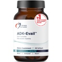 Design per la salute ADK Evail - 5000 IU VIT D3 con vitamine A, E (Annatto Gamma Delta Tocotrienols), K (K1 + K2) - Fat Soluble Vitamin D Complex - Bone + Supporto immunitario - Non-GMO (60 Softgels)