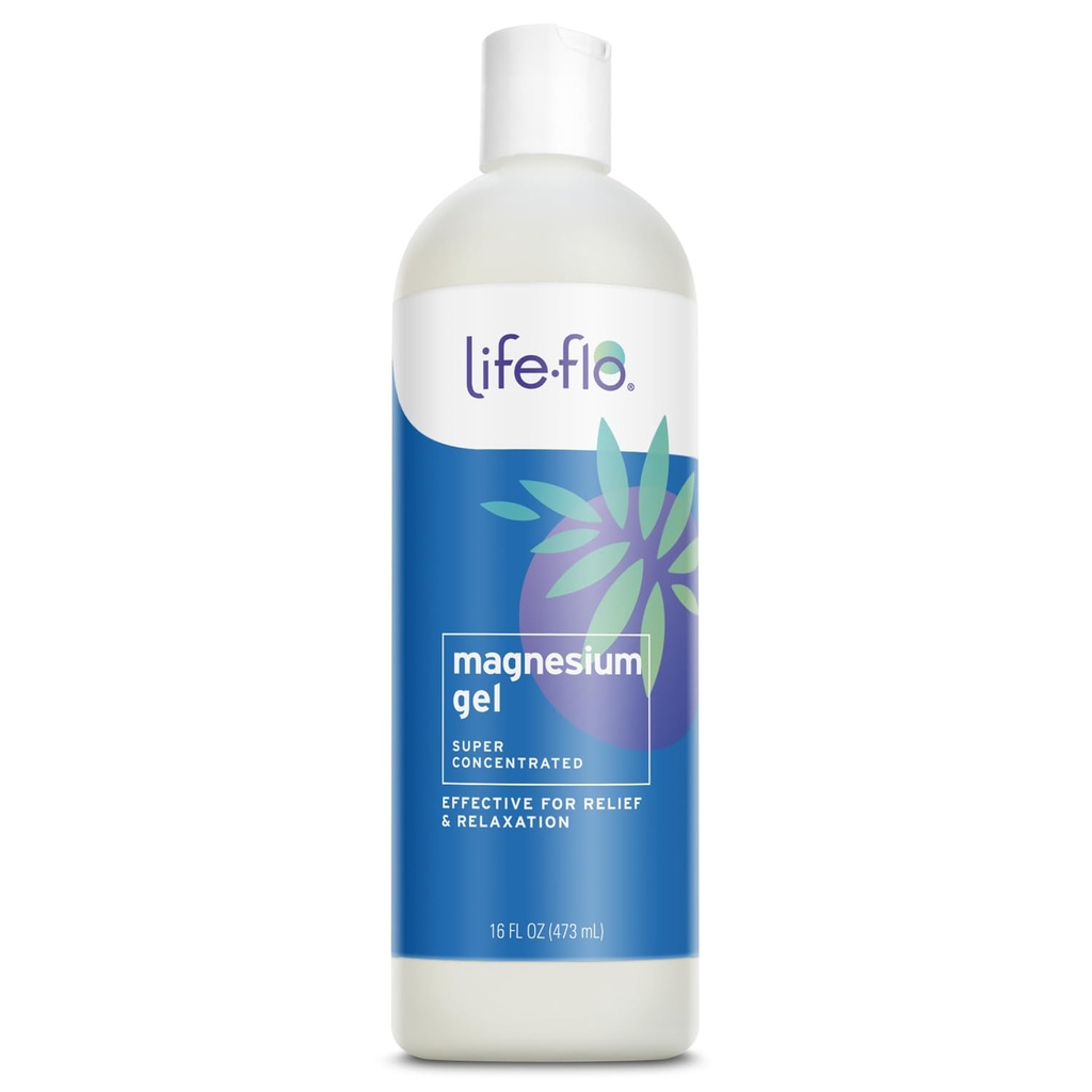 Gel di Magnesio Life-flo, cloruro di Magnesio puro dell'Antico Zechstein Seabed, sollievo e rilassamento per muscoli e articolazioni sovralavorati, non testato sugli animali, garanzia di 60 giorni, 16oz