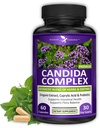 Potent Garden Candida Complex - Miscela d'Origano e Caprylic Acid, Gut Flora Balance Complex, Intestinal Health & Immune Support with Herbs & Probiotics, Gut Health Supplements for Women & Men 60 Count