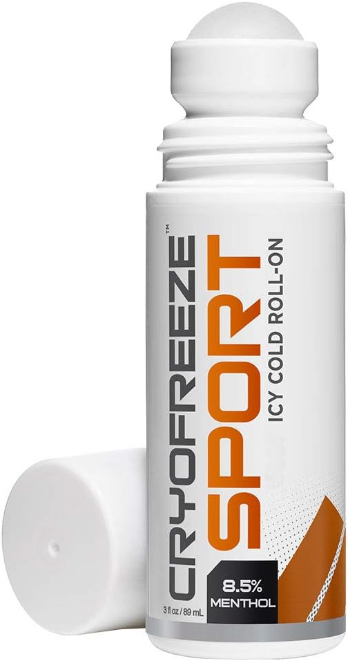 OMAX CryoFreeze Menthol Roll On, Artrite, Indietro, Muscolo & Joint Made in USA (3 fl oz)