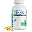 Bronson Omega 3 Fish Oil Triple Strength 2720 mg, EPA 1250 mg DHA 488 mg, Non-GMO Heavy Metal Tested, 90 Softgels