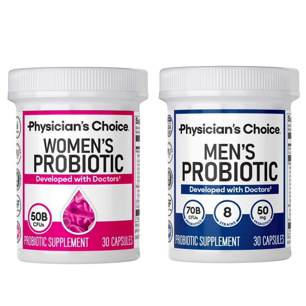 Suo & Hers Probiotic Bundle - Mens Probiotic(30ct) + Probiotico femminile(30ct)