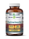 Incredibile Formulas Choline & Inositol Supplemento | 500 Mg Per Serving | Capsule | Non-GMO | Gluten-Free | Made in USA (1 Confezione, 200 Conte)