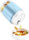 Odaro Extra Large Pill Organizer, Organizzatore di scatole di pillole di viaggio, Organizzatore di medicina quotidiana e stoccaggio 7 Comparto per tenere la medicina, la vitamina e il supplemento - Blu