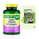 Sprin Val-Ley Super Vitamina B-Complex Tablets Dimensione del valore del supplemento dietetico, 250 conteggio (fornitura 8 mesi superiore) + Guida esclusiva della vitamina Vtmx (2 articoli)