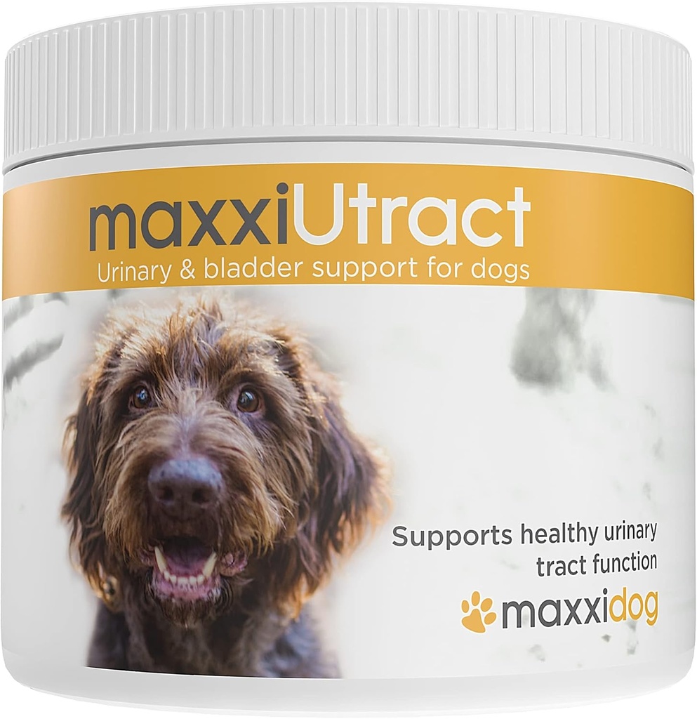 maxxipaws | maxxiUtract – Urinary & Bladder Support for Dogs | Cranberry, D-Mannose, Pumpkin, Cornsilk & Silica | Aiuta a prevenire la ricorrenza UTI, Supporta il controllo della vescica e la salute del rene | Polvere 5.3 oz