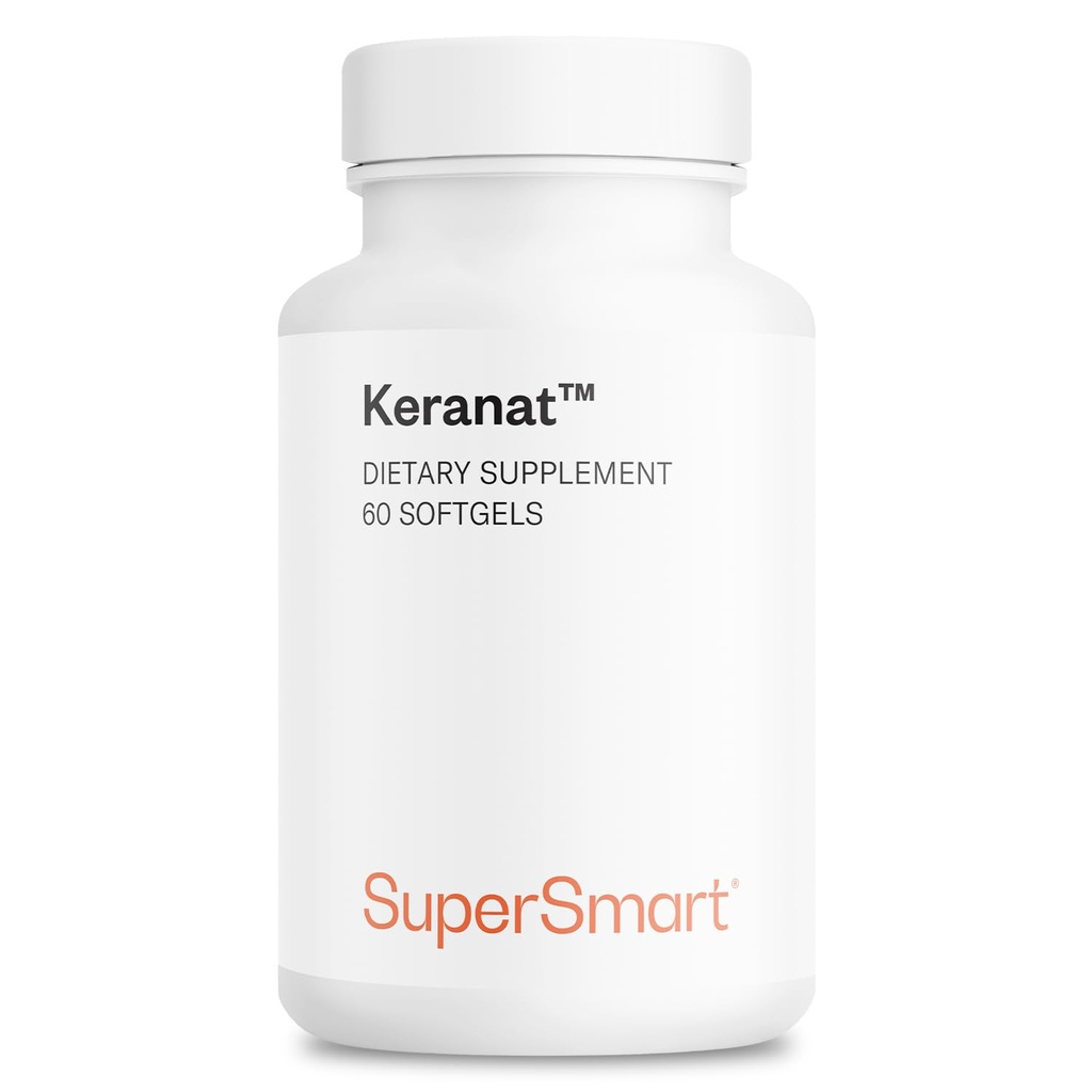 Supersmart - Keranat (Formula avanzata con biotina) - Supplemento per capelli per volume e crescita - Vitamine di perdita di capelli | Non-GMO & Gluten Free - 60 Softgels