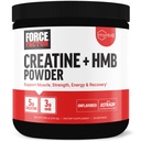 Fattore di forza Creatina HMB Polvere, 5g Creatina Monoidrato + 3g myHMB per la crescita del muscolo, la resistenza, l'energia e il recupero, con AstraGin per l'assorbimento potenziato, non aromatizzato, 30 Serve