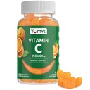 Vitamina C Gummies per adulti - 250 mg Yummy Vitamin C Gummy - VIT C Gummies - Integratore di supporto immunitario -Orange Kosher aromaed, Halal, Gluten Free (100 Count)