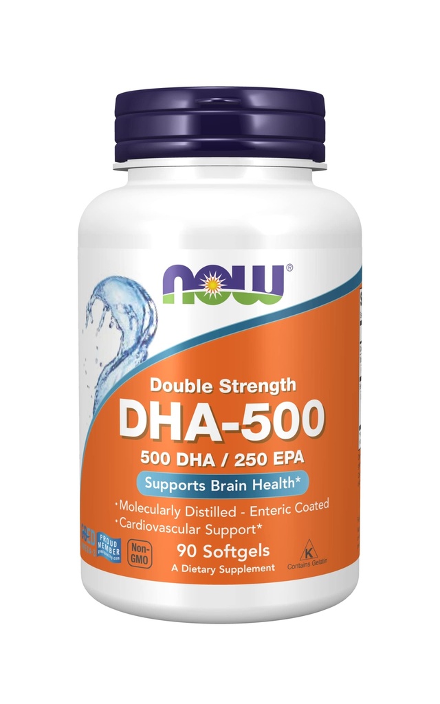 DHA-500, 90 Softgels by Now Foods (Pacchetto di 2)
